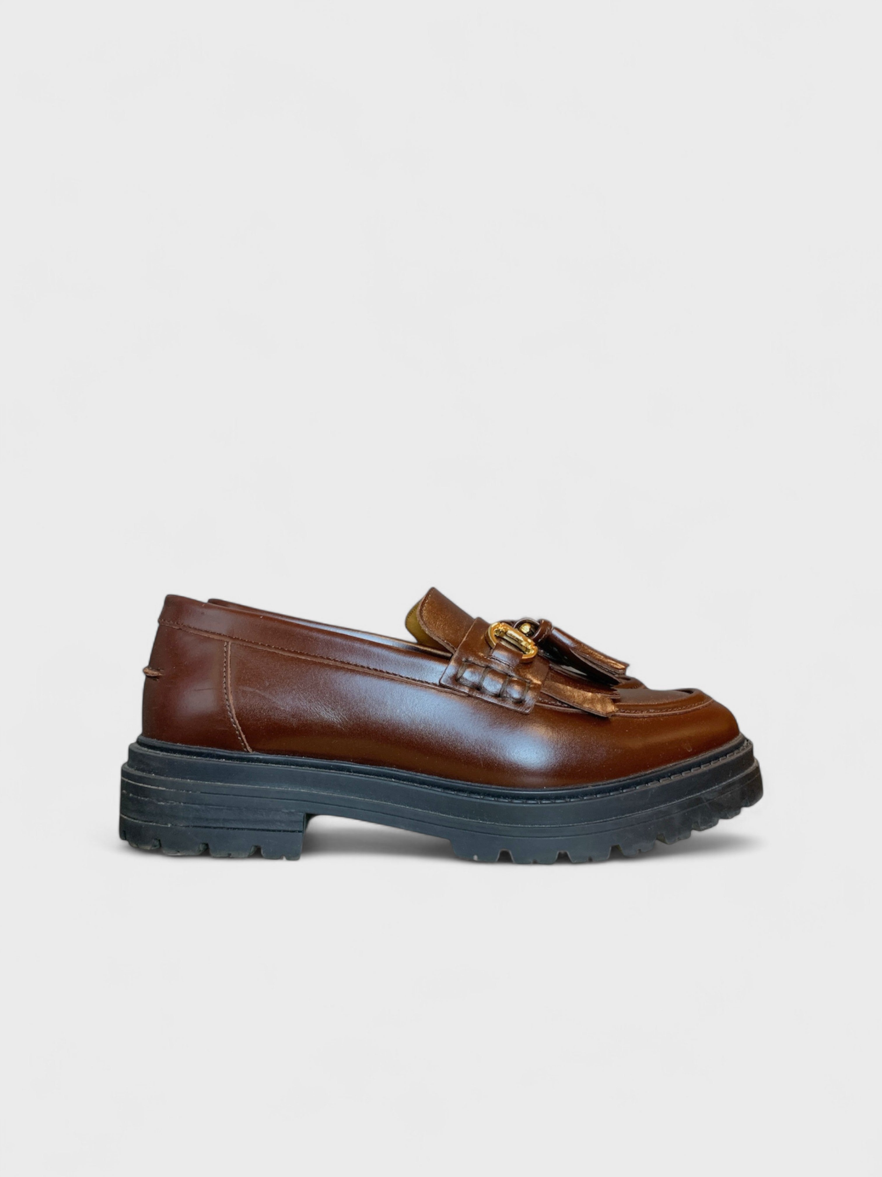 Sézane leather loafer, size 39