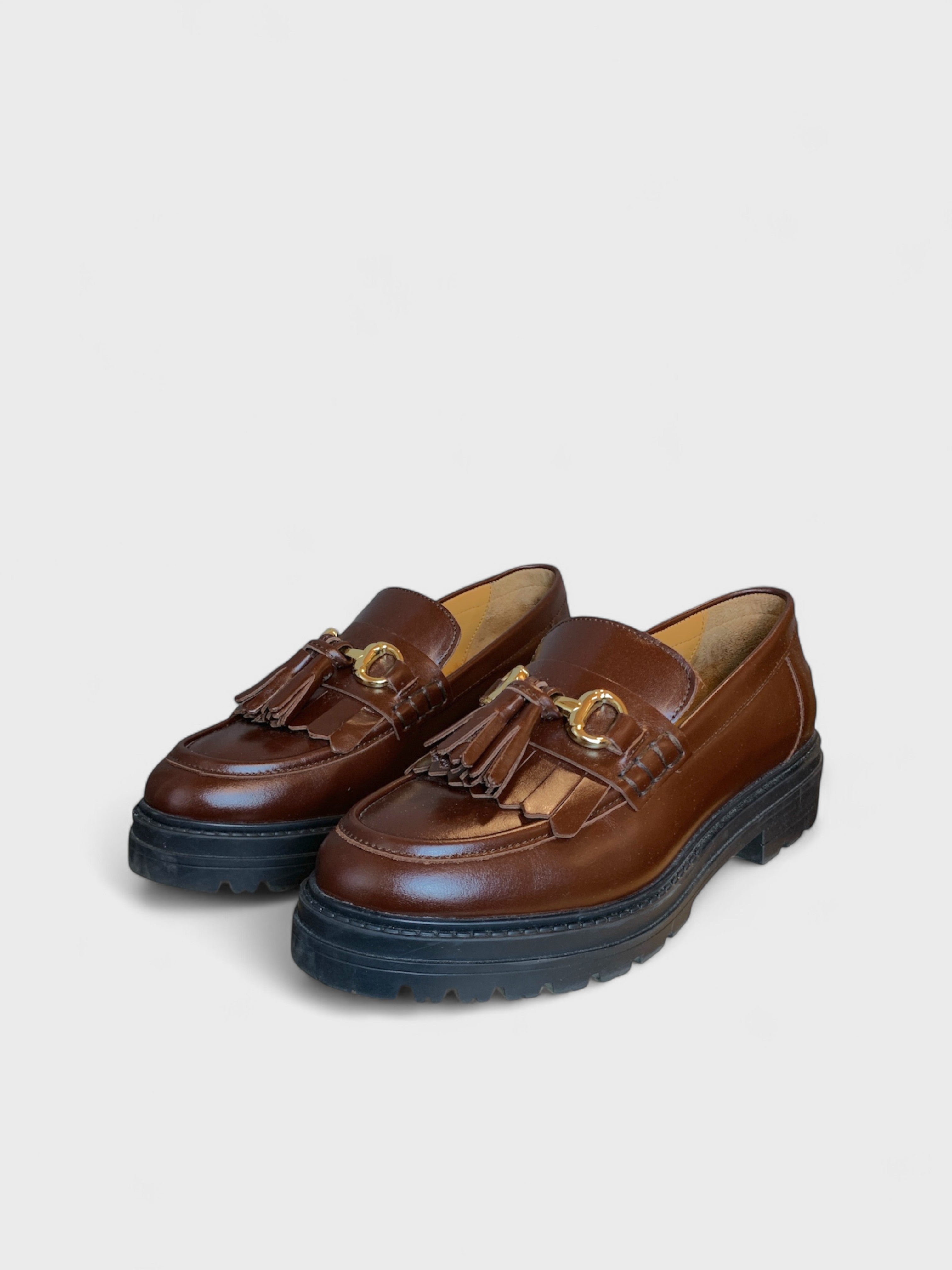 Sézane leather loafer, size 39