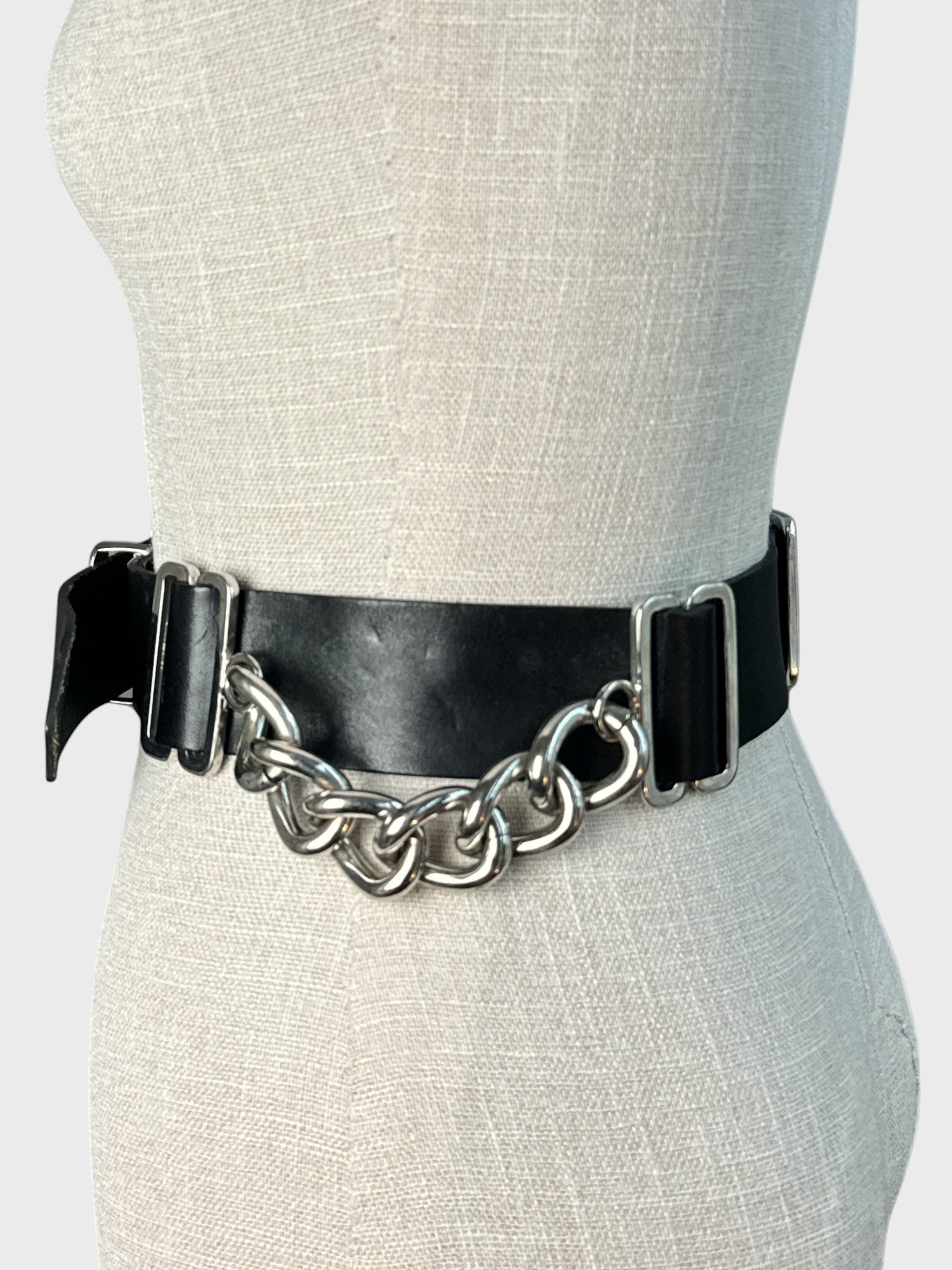 The Kooples Black Chain Belt