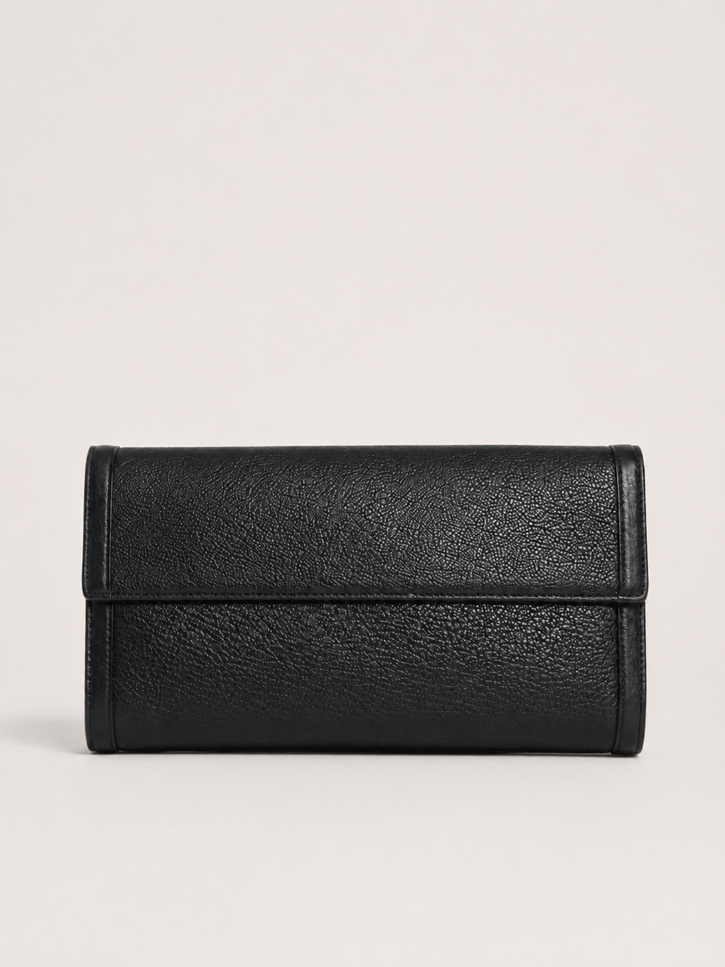 Black Leather Wallet Bvlgari