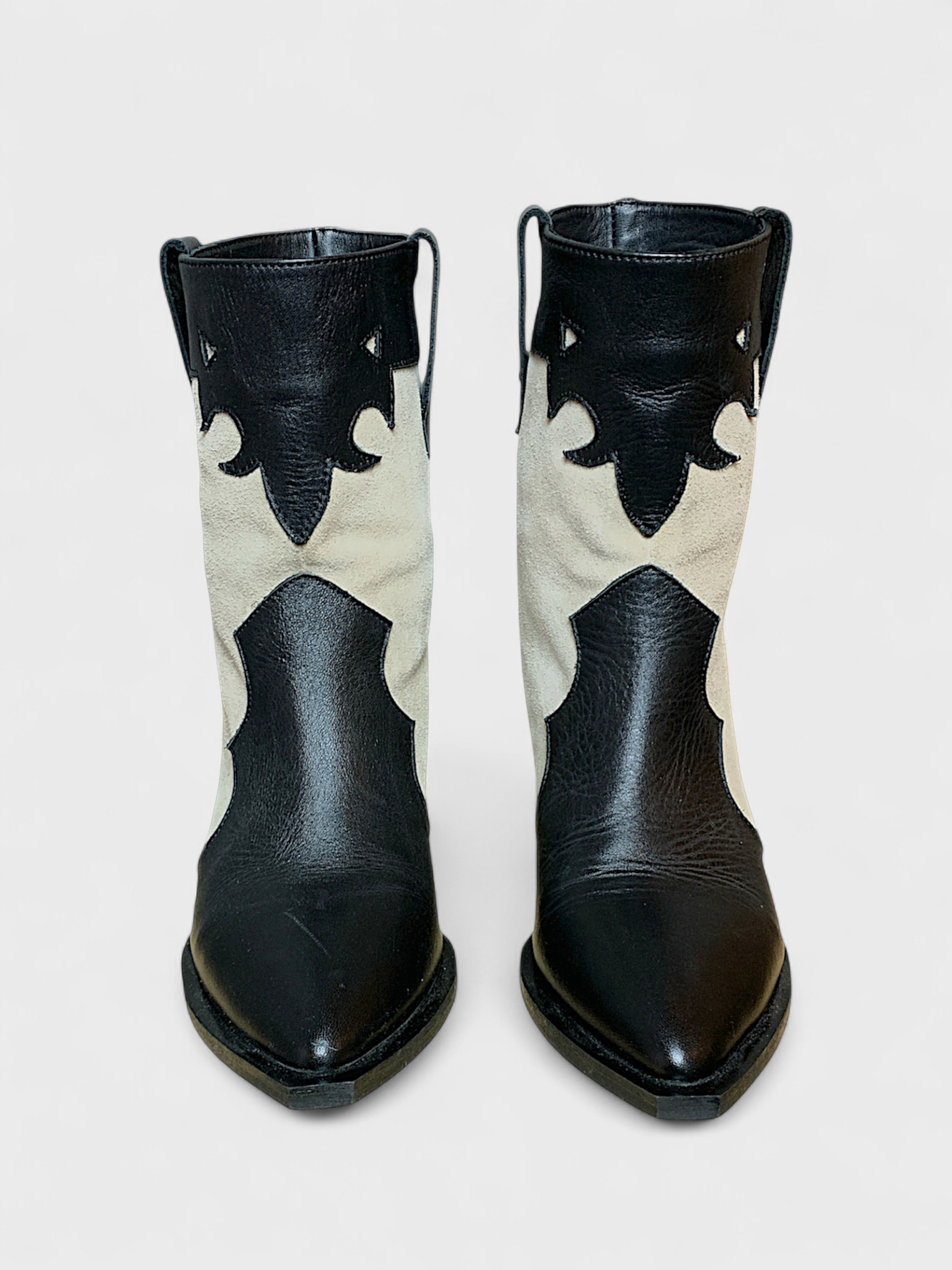 Two-tone Cowboy Boots, Ateliers, size 36