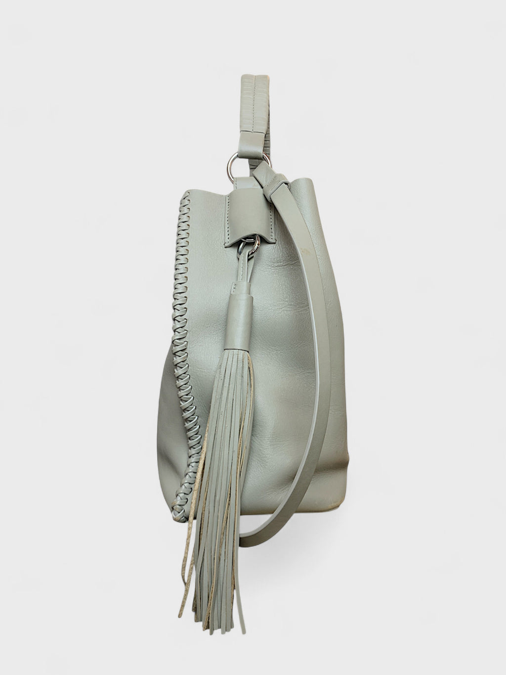 Grey All Saints Leather Bag