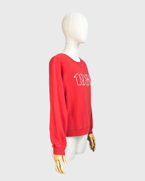 Crewneck 1980 Sézane Red, S
