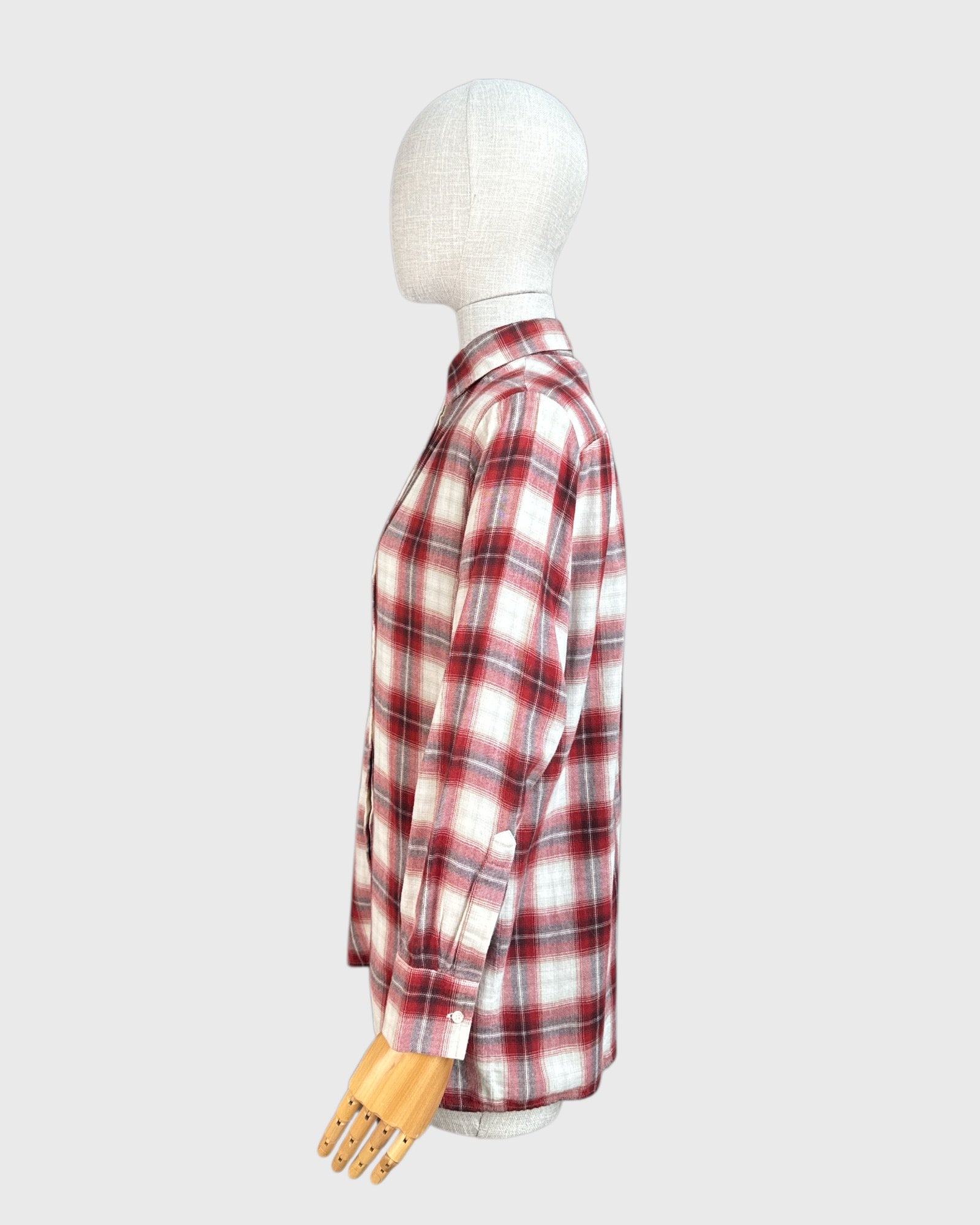 Maje Red and White Checkered Shirt, 1